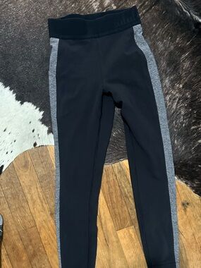 lululemon athletica Black Leggings with Gray Trim